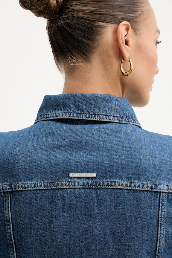 Τζιν μπουφάν Karl Lagerfeld FASHION DENIM B1W14031 μπλε
