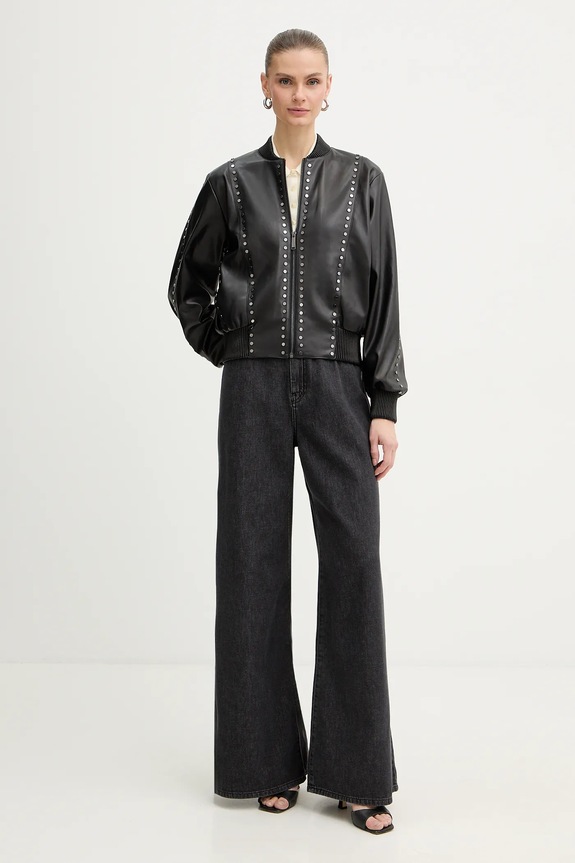 Karl Lagerfeld bomber dzseki B1W14036 fekete SS26
