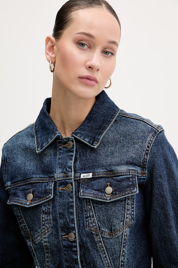 Guess Originals kurtka jeansowa granatowy W6RN59.D4ONB