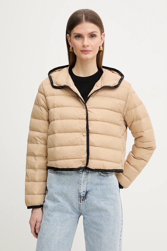 Páperová bunda Armani Exchange prechodné béžová XW001787.AF16612