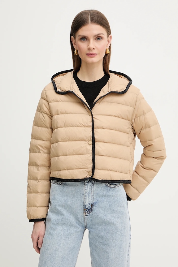 Páperová bunda Armani Exchange prechodné béžová XW001787.AF16612