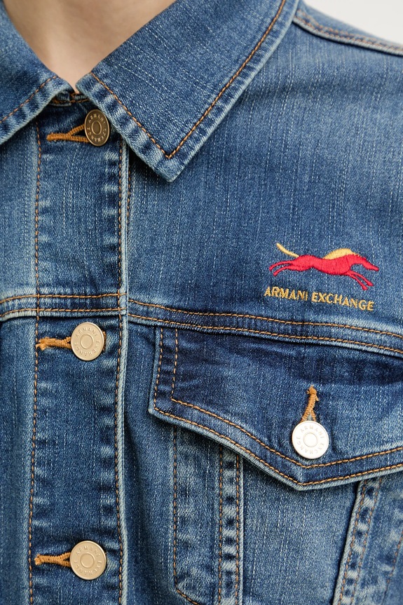 Rifľová bunda Armani Exchange XW001852.AF12175 tmavomodrá