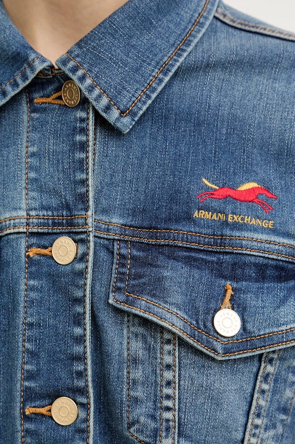 Rifľová bunda Armani Exchange XW001852.AF12175 tmavomodrá