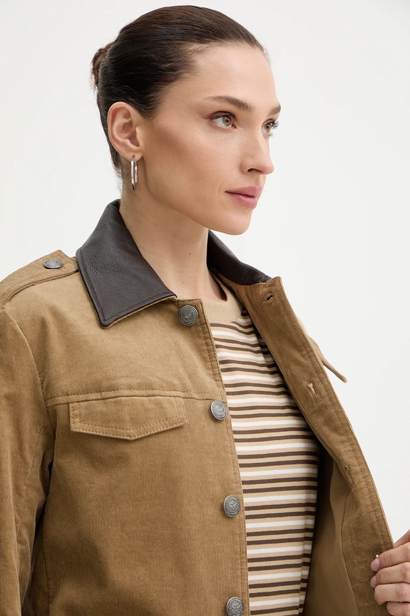 Menčestrová bunda ZADIG&VOLTAIRE WWOW01738 béžová