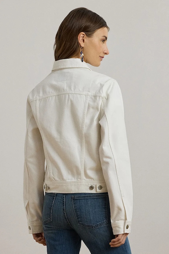 Džínová bunda Lauren Ralph Lauren 200926087 bílá SS26