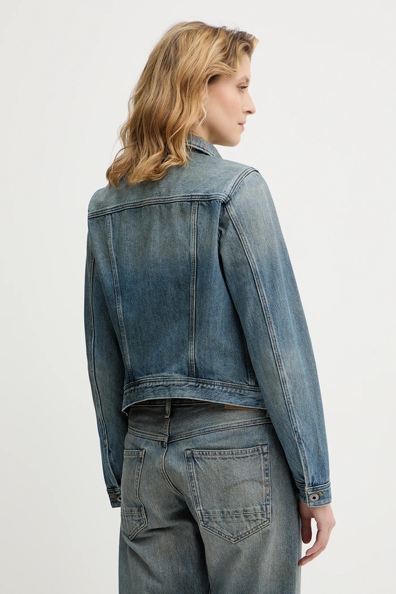 Oblečenie Rifľová bunda G-Star Pitched hem slim D27939.D788 modrá