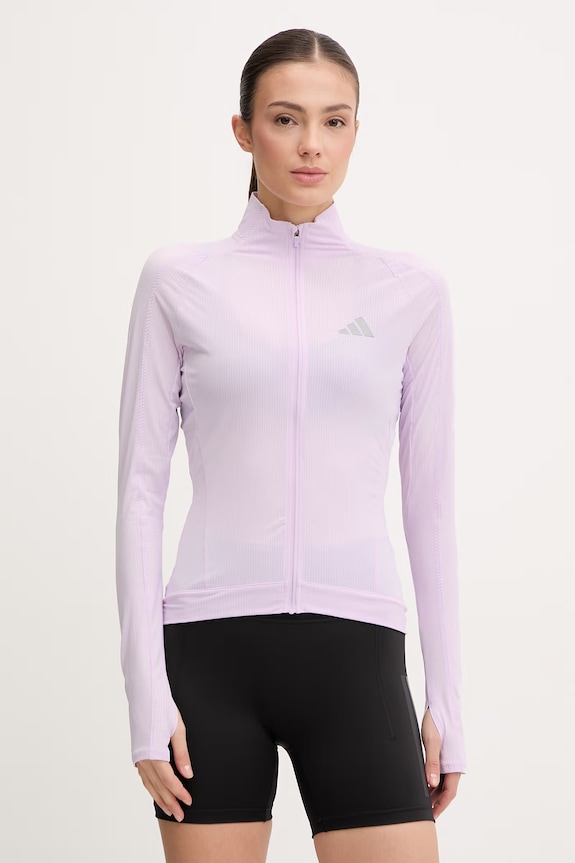 adidas Performance bluza do biegania Adi365 nadruk fioletowy JY9795