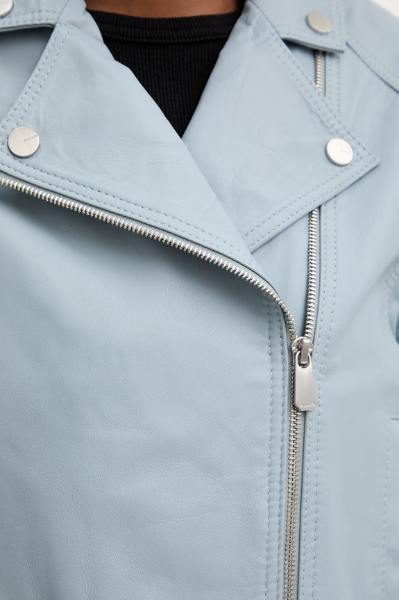 Pinko giacca in pelle 106229.A31Y blu