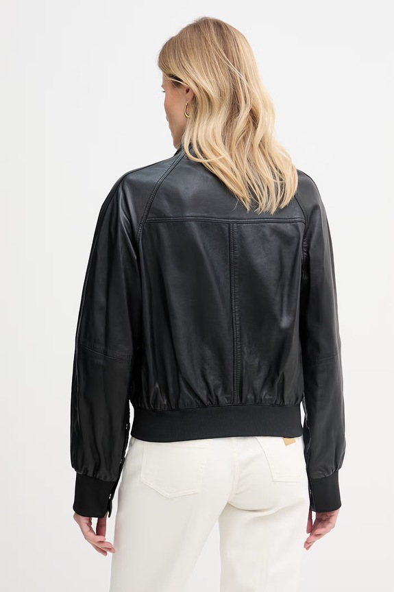 Odzież Pinko krótka kurtka damska skórzana 106233.A31X czarny