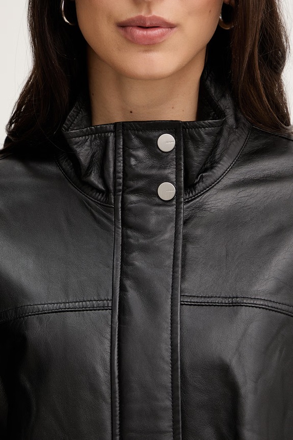 Pinko geacă de piele 106235.A31Y negru