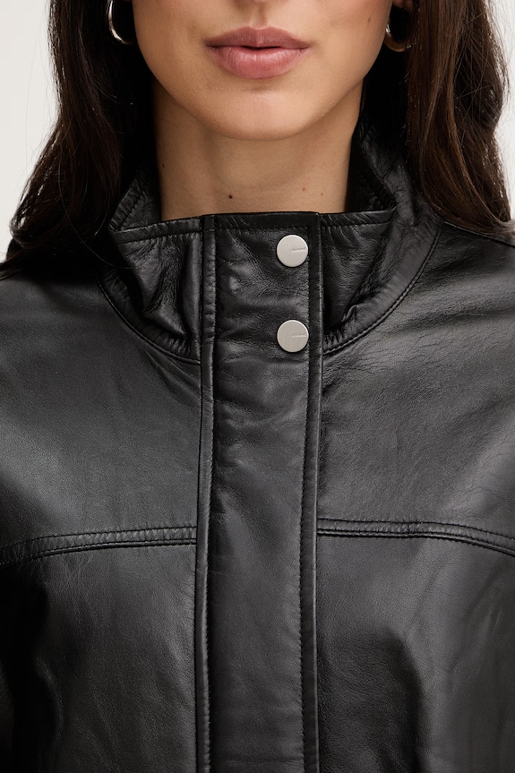 Pinko geacă de piele 106235.A31Y negru