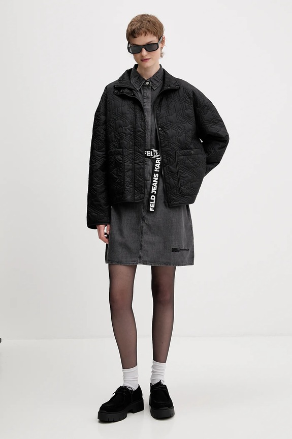 Jakna Karl Lagerfeld Jeans B1W15024 crna SS26