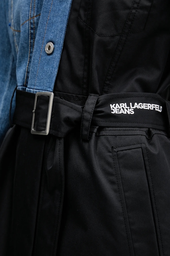 Karl Lagerfeld Jeans palton B1W15028 negru