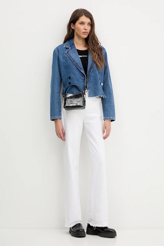 Rifľová bunda Karl Lagerfeld Jeans B1W14040 modrá SS26