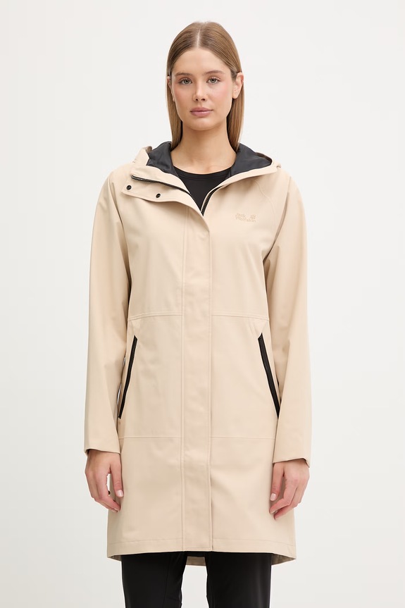 Jack Wolfskin płaszcz sportowy damski Onera 2L beżowy A65749