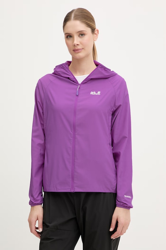 Jack Wolfskin prechodná bunda dámska Prelight Aero fialová A65862