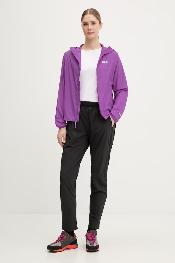 Jack Wolfskin prechodná bunda dámska Prelight Aero A65862 fialová SS26