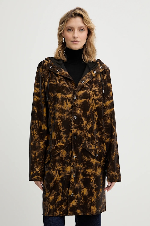 Rains kurtka 12020 Long Jacket W3 pozostałe brązowy 12020.152