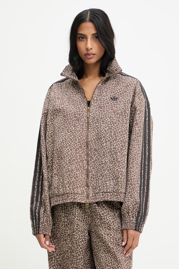 Bombažna jakna adidas Originals Drugo rjava KD2815