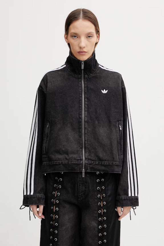 adidas Originals giacca corta da donna in jeans non isolato nero KS1394