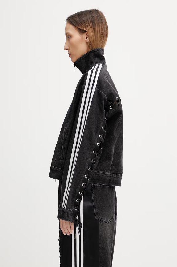 adidas Originals giacca corta da donna in jeans KS1394 nero SS26