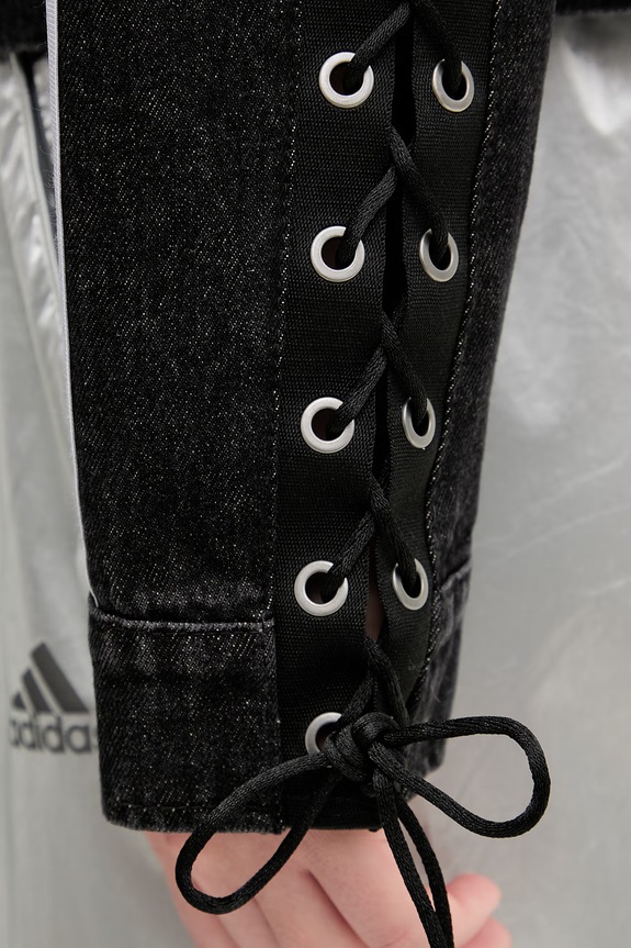 adidas Originals jachetă scurtă pentru femei, din denim KS1394 negru