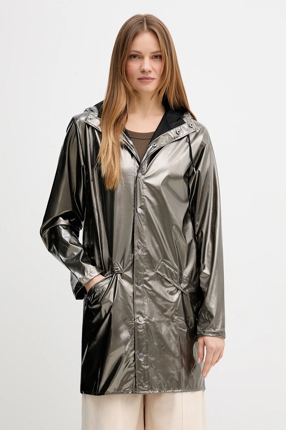 Rains geacă 12020 Long Jacket W3 necaptusit maro 12020.150