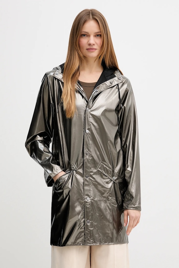 Rains geacă 12020 Long Jacket W3 necaptusit maro 12020.150