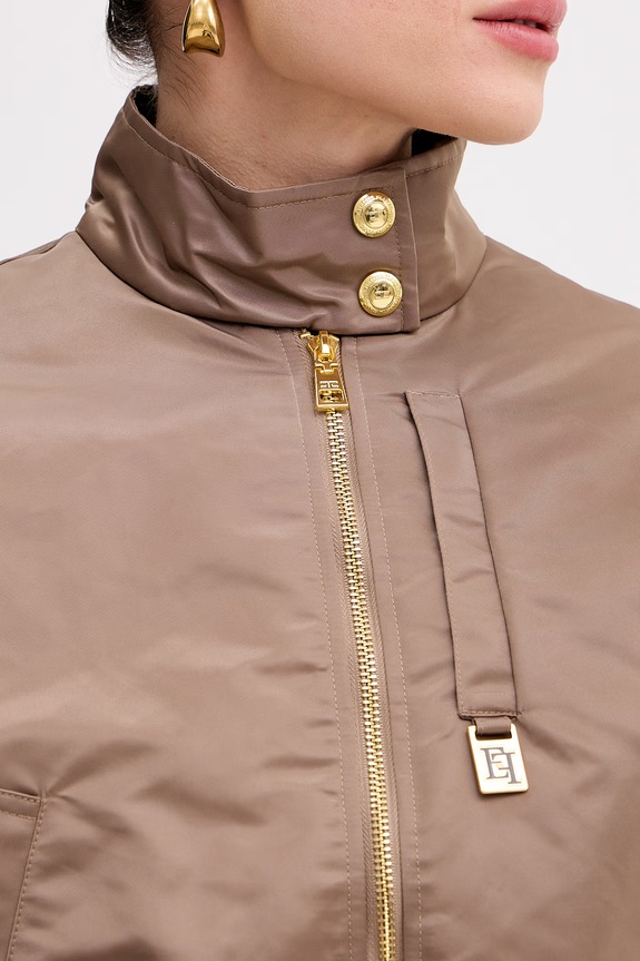 Elisabetta Franchi átmeneti kabát női GB05D61E2 barna