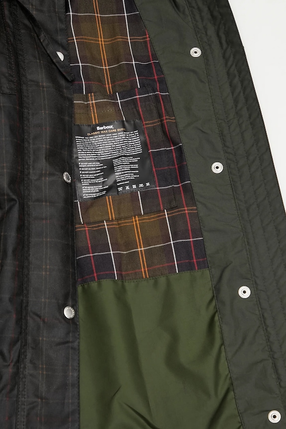 Μπουφάν Barbour x Ganni Hooded Tartan Duffle Wax LWX1528TN11