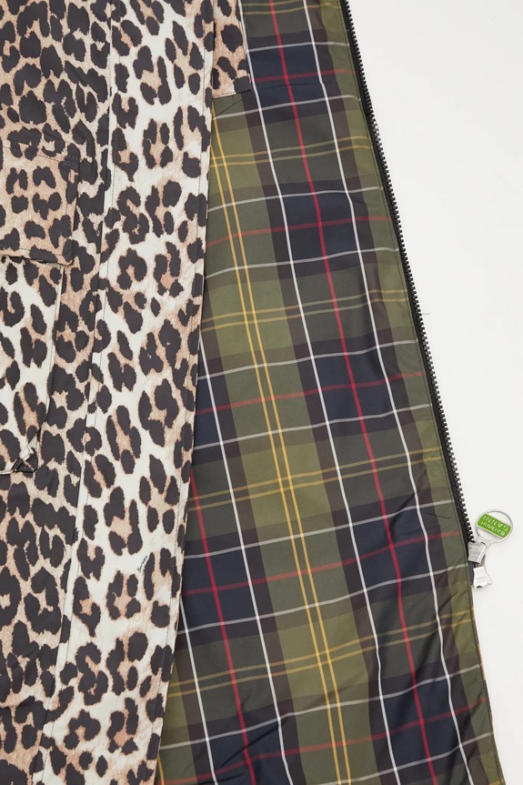Куртка Barbour x Ganni Leopard Waterproof LWB0931BK11