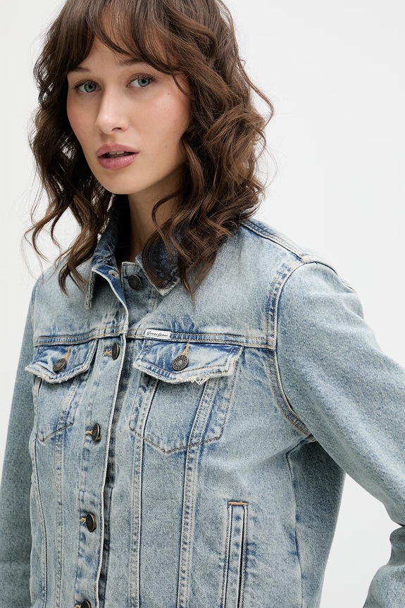 Guess Jeans kurtka jeansowa niebieski W6RN55.D5M4I