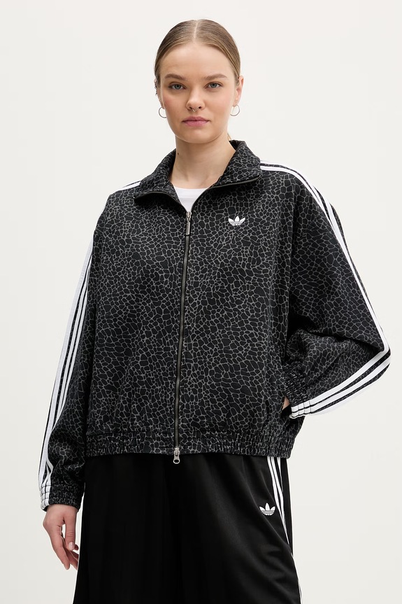 adidas Originals kurtka jeansowa bez kaptura czarny KD8809