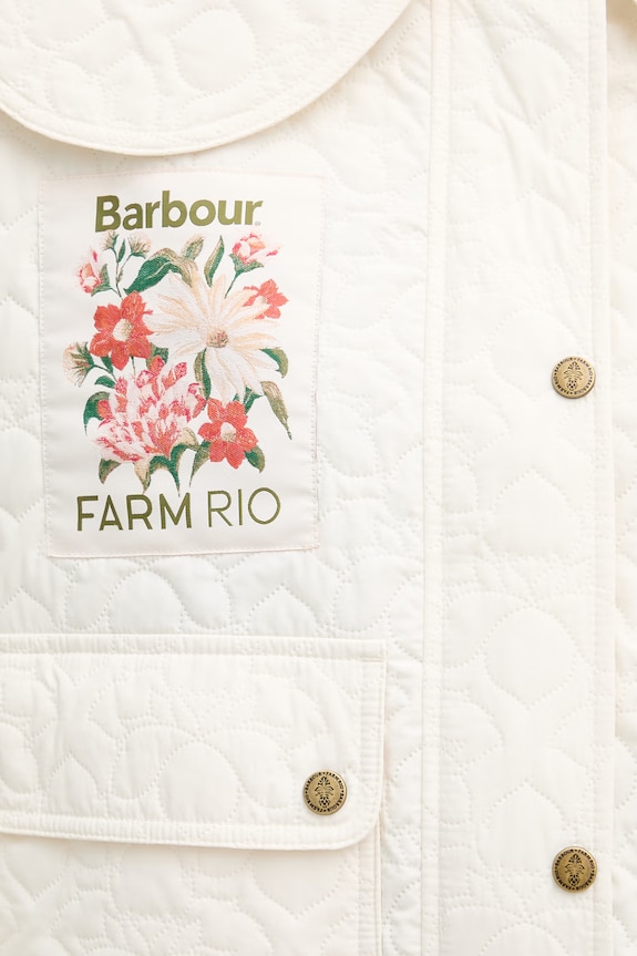 Barbour prechodná bunda dámska x Farm Rio LQU1906 béžová