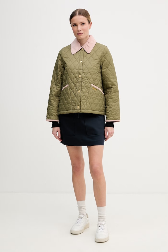 Barbour καπιτονέ μπουφάν γυναικείο Liddesdale LQU1851 πράσινο SS26