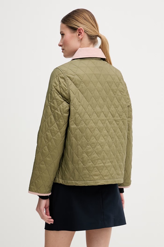 Ρούχα Barbour καπιτονέ μπουφάν γυναικείο Liddesdale LQU1851 πράσινο