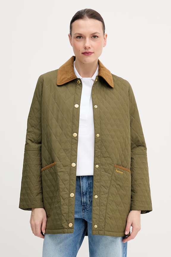 Barbour geacă Goldmire cu captuseala verde LQU1896