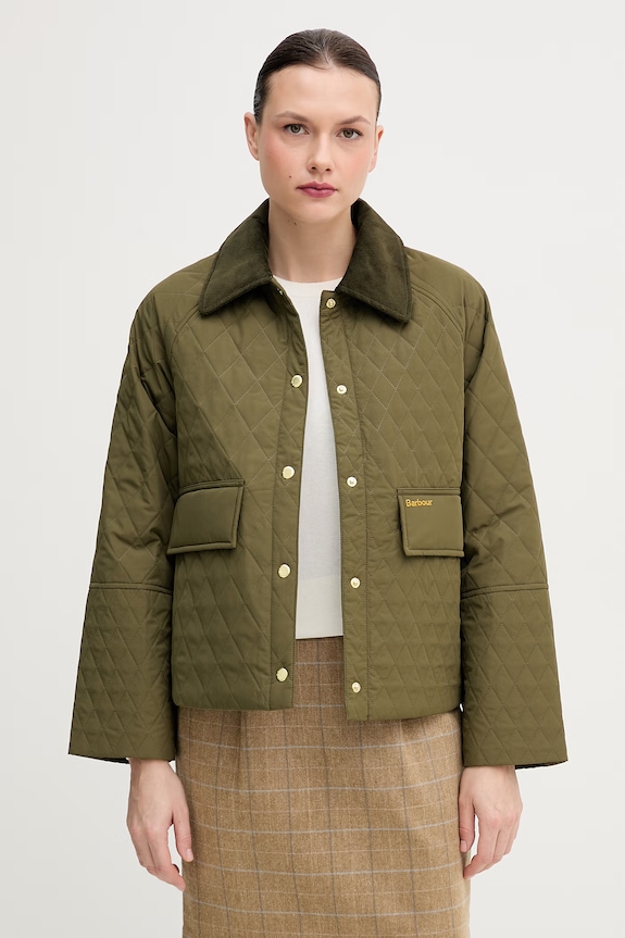 Barbour kurtka Kirby bez kaptura zielony LQU1897