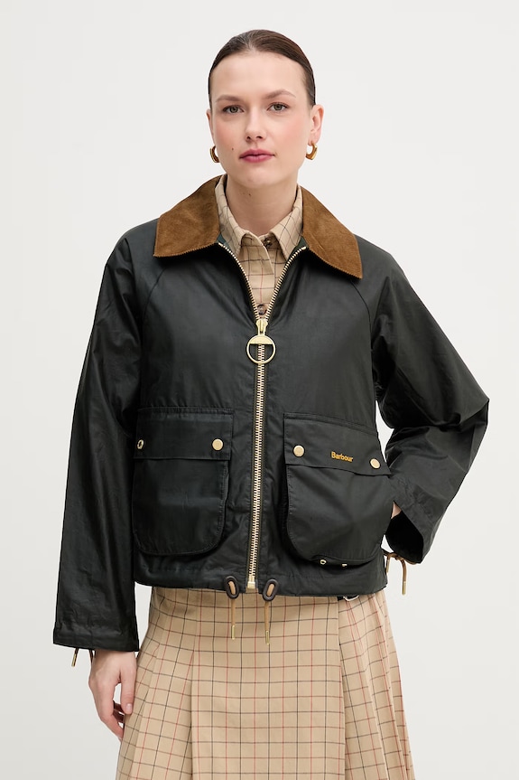 Barbour kurtka bawełniana Marron bez kaptura zielony LWX1531