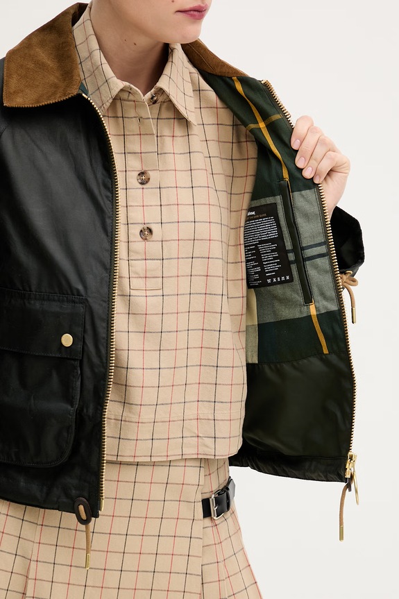 Barbour kurtka bawełniana Marron LWX1531