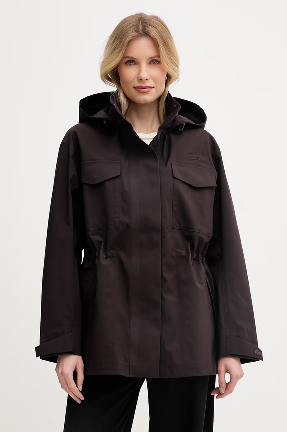 Lacoste kurtka damska brązowy BF0021