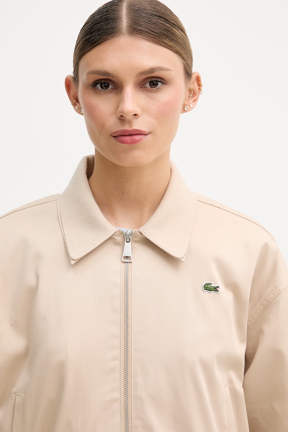 Lacoste rövid dzseki férfi pamut elasztánnal bézs BF5305