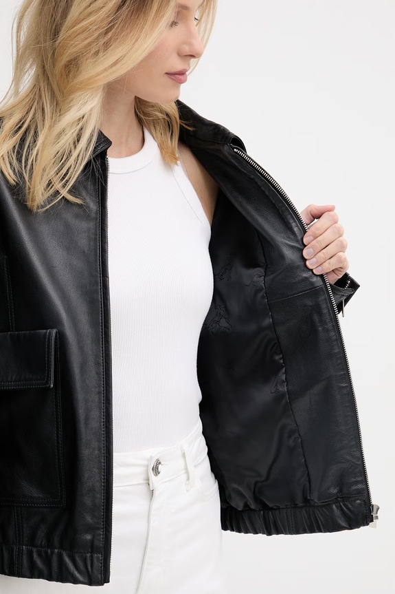 Trussardi krótka kurtka damska skórzana R366A000735N