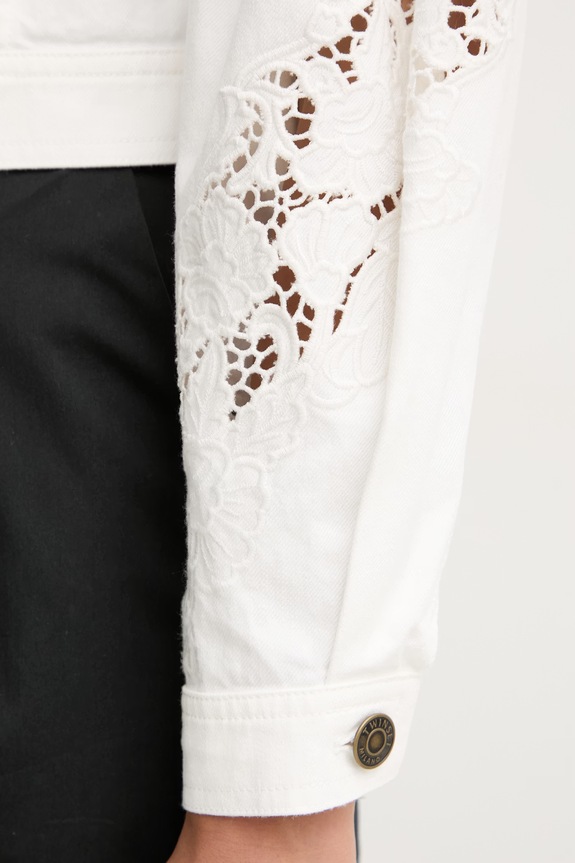 Twinset bunda dámska rifľová 261TT2460 biela