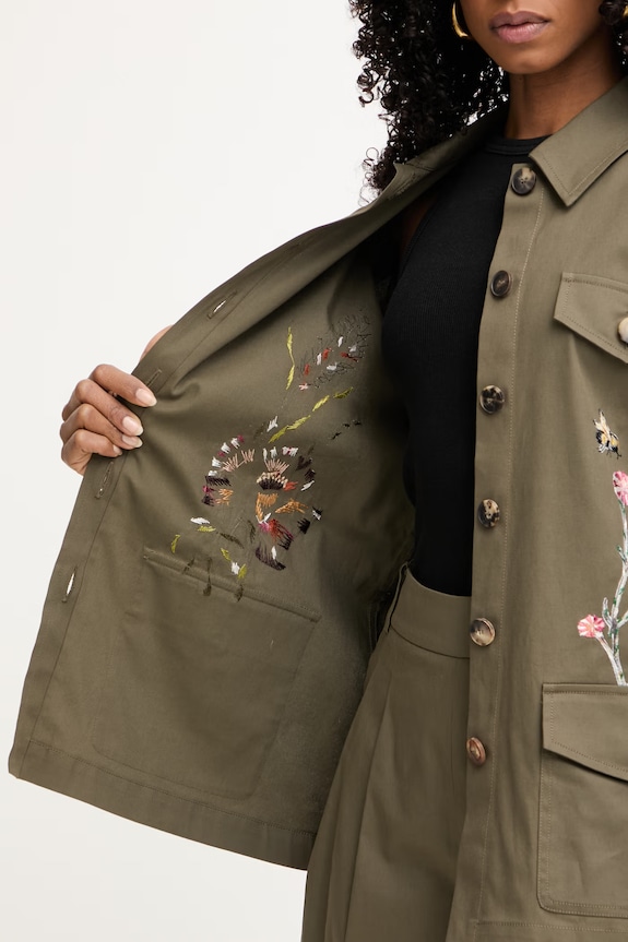 Luisa Spagnoli μπουφάν γυναικείο βαμβακερό με ελαστάν Vernet 542946