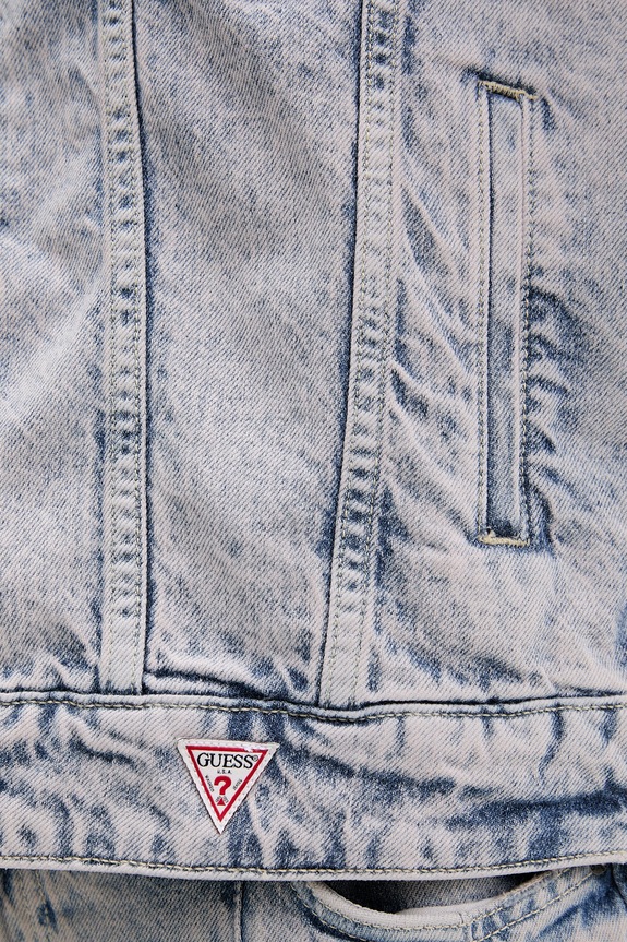 Guess Jeans τζιν μπουφάν γυναικείο W6GN56.D5M57 μπλε