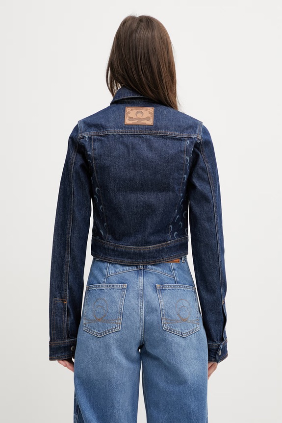 Clothing Marine Serre jacket women's denim WJA076ARDEN0002 blue