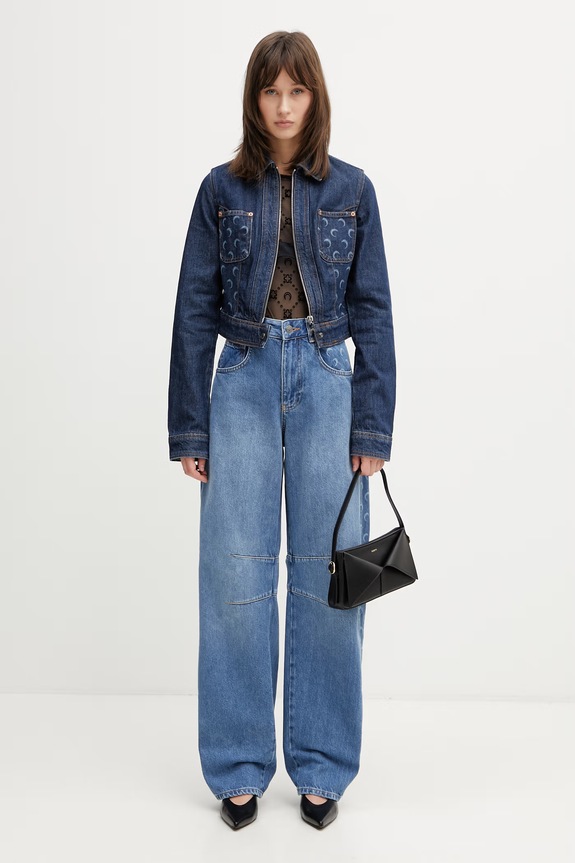 Marine Serre jacket women's denim WJA076ARDEN0002