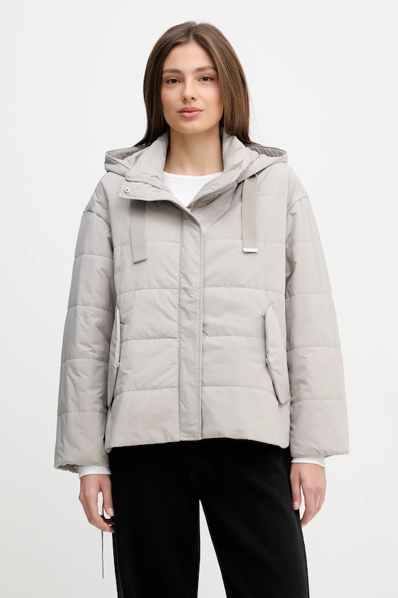 Bunda Sisley oversize sivá 2SB4LN06O