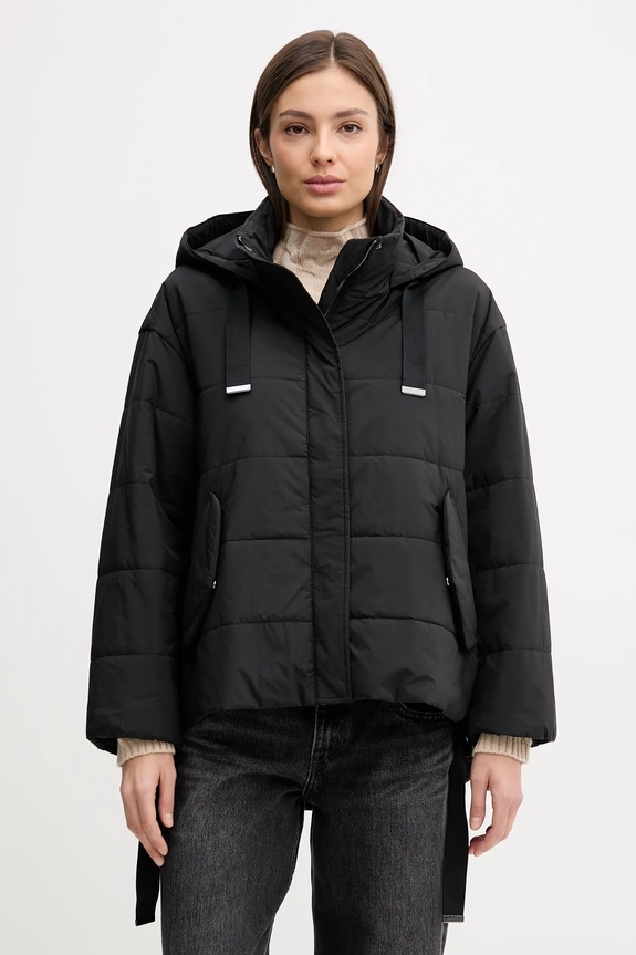 Bunda Sisley oversize čierna 2SB4LN06O